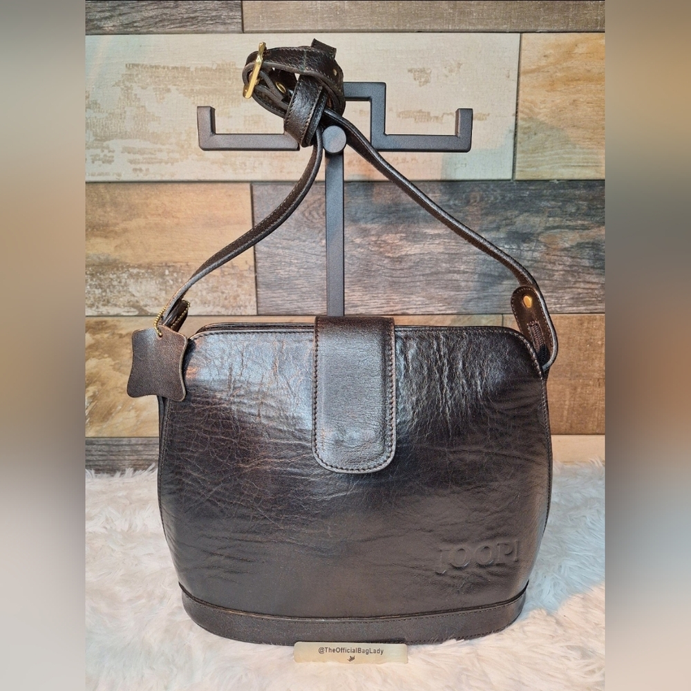 Joop! Black Leather Shoulder Bag